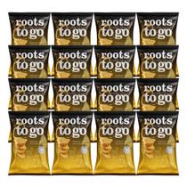 Chips de Batata-Doce Mostarda Dijon Roots to Go contendo 16 pacotes de 45g cada