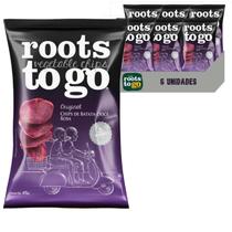 Chips De Batata-Doce Roxa Roots To Go 45G (12 Pacotes)