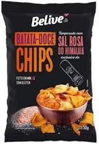 Chips de batata doce sabor sal rosa do himalaia Belive - 50 g
