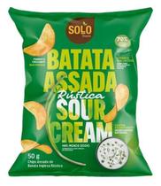 Chips de Batata Rústica Assado Sour Cream Solo 50g - Kit 6x - Solo Snacks