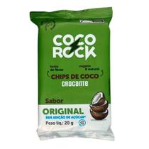 Chips de Coco Crocante Coco Rock Sabor Original Sem Açúcar 20g Chips de Coco Crocante Coco Rock Sabor Original Sem Açúcar 20g