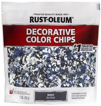 Chips de cor decorativa Rust-Oleum 301359 Grey Blend 454g