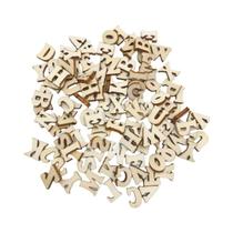 Chips De Madeira Em Formato De Letras Do Alfabeto De 15mm, 100-200PCS, Mini Letras A-Z Não Acabadas