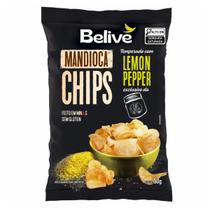 Chips de mandioca temp. c/ lemon pepper 50g belive Chips de mandioca temp. c/ lemon pepper 50g belive