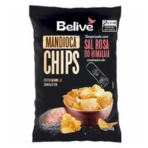 Chips de mandioca temp. c/ sal rosa do himalaia 50g belive Chips de mandioca temp. c/ sal rosa do himalaia 50g belive