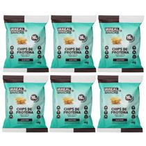 Chips de Proteína Alho Poro 16g de Proteína Kit 6 40g Irreal Snacks