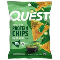 Chips de proteína Quest Nutrition Salsa Verde 31g de proteína 12 unidades