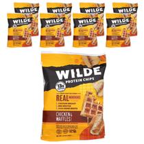 Chips de proteína Wilde Brands Chicken & Waffles 8 sacos 38g Chips de proteína Wilde Brands Chicken & Waffles 8 sacos 38g