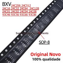 Chipset IC Da Série 24C, 10 Peças SOP-8 24C01 a 24C512 93C46 a 93C86 Novo E Original