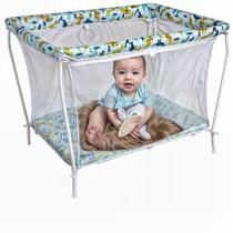 Chiqueirinho Berço Cercadinho Portátil Bebê Infantil Dino Chiqueirinho Berço Cercadinho Portátil Bebê Infantil Dino