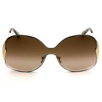 Chloé CE162S - Dourado/Marrom Degradê 742 59mm - Óculos de Sol - Chloe