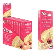 Choc. Branco Rech. Frutas Ver. Diet Lançamento Diatt 25g 12u