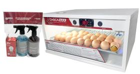 Chocadeira 100% Automática Digital 80 A 90 Ovos + Kit de Higienização de Chocadeira