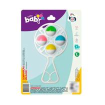 Chocalho Baby Brinquedo Infantil Com 4 Bolas - FMSP Chocalho Baby Brinquedo Infantil Com 4 Bolas - FMSP