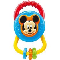 Chocalho Baby Mickey Azul Com Vermelho E Amarelo 3701 - Disney - Dican