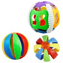 Chocalho Bola Baby Divertido com Guizo 8cm de Ø