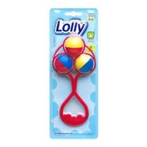 Chocalho Brinquedo Bebe Infantil Tricolor - Lolly