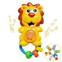 Chocalho Brinquedo Bebê Musical Som e Luzes Divertido Caracol - ATENTU
