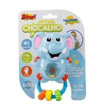 Chocalho C/ Som E Luz Para Bebê - Elefante - Zoop Toys