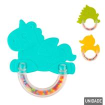 Chocalho com Mordedor 12cm Animais Sortidos - Tudo em Caixa