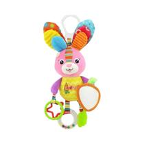 Chocalho De Pelúcia Para Bebês, Brinquedo Sensorial Macio Com Som Para Carrinho, Cadeira De Carro E