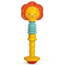 Chocalho E Mordedor Infantil Leão Esticadinho Vinil Macio