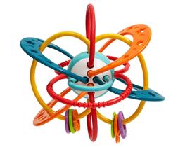 Chocalho E Mordedor Macio e Flexível para Bebê Interativo Sensorial Space Ball Buba