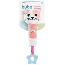 Chocalho E Mordedor Pelúcia Zoo Azul Liso Gatinho - Buba Chocalho E Mordedor Pelúcia Zoo Azul Liso Gatinho - Buba