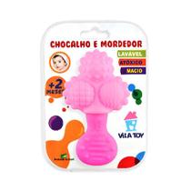 Chocalho e Mordedor Vila Toy Bolas - Rosa Chocalho e Mordedor Vila Toy Bolas - Rosa