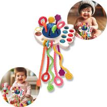 Chocalho Educativo Brinquedo Sensorial Bebe Atividades Montessori Estimula Sentidos Coordenação Menino Menina