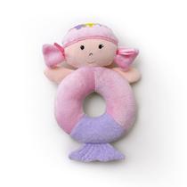 Chocalho em Plush para Bebês Sereia Amanda Zip Toys