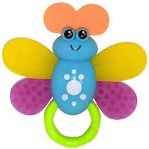 Chocalho Infantil Animal Borboleta Mordedor Divertido Bebe Livre BPA Castela