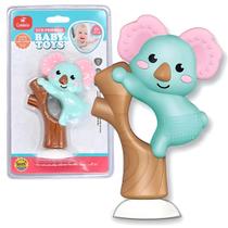 Chocalho Infantil Animal Coala Mordedor Ventosa Bebe Livre BPA Castela Chocalho Infantil Animal Coala Mordedor Ventosa Bebe Livre BPA Castela