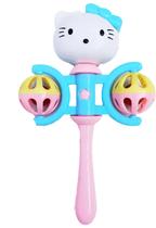 Chocalho Infantil Bebê Menina Mordedor Mão sinos Som Piscando Luz Desenho animado Hello Kitty Baby Presente Lembrancinha