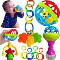 Chocalho Infantil Colorido Kit Completo Para Bebês Coordenação Motora E Diversão Pronta Entrega Chocalho Infantil Colorido Kit Completo Para Bebês Coordenação Motora E Diversão Pronta Entrega