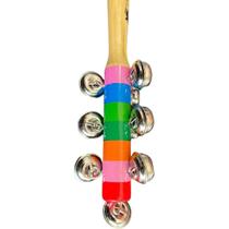 Chocalho Infantil Madeira G19-10 19cm Brinquedo Musical