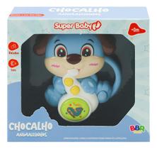 Chocalho Infantil Para Bebês Com Sons E Luzes Animaizinhos 12 cm