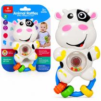 Chocalho Interativo Infantil Vaquinha Com Som e Luz - Castela Chocalho Interativo Infantil Vaquinha Com Som e Luz - Castela