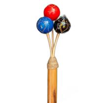 Chocalho Maracá De Bambu E Madeira Importado De Bali