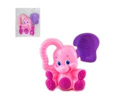 Chocalho Mordedor Bebê Elefante Colorido Baby Menino Menina