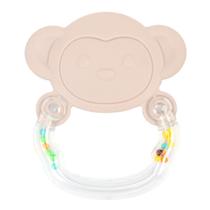 Chocalho Mordedor Bichinho Pimpolho Bege de Macaco