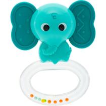 Chocalho Mordedor Buba Elefante Colorido e Texturizado para Bebês