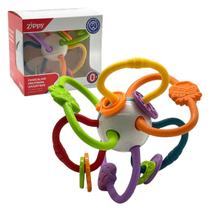 Chocalho Mordedor Divertido Frutinhas Original, Zippy Toys, Brinquedo Para Bebês Recém-Nascidos