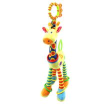 Chocalho Mordedor Girafa Amarelo 37cm Shiny Toys