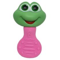 Chocalho Mordedor Macio C/ Barulho Suave Sapo Brinquedo Bebe Chocalho Mordedor Macio C/ Barulho Suave Sapo Brinquedo Bebe