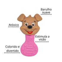 Chocalho mordedor macio com barulho suave cachorro dog - MBBIMPORTS