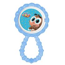 Chocalho Mordedor Para Bebe Macio Flexível Azul José Totoy BabyGo
