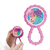 Chocalho Mordedor TurmaTube ViihTube Rosa Macio Flexível BabyGo