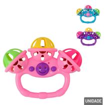 Chocalho Para Bebê 10cm Triplo Color - Tudo em Caixa