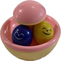 Chocalho Para Bebês Divertidos e Interativos Color Baby Rosa